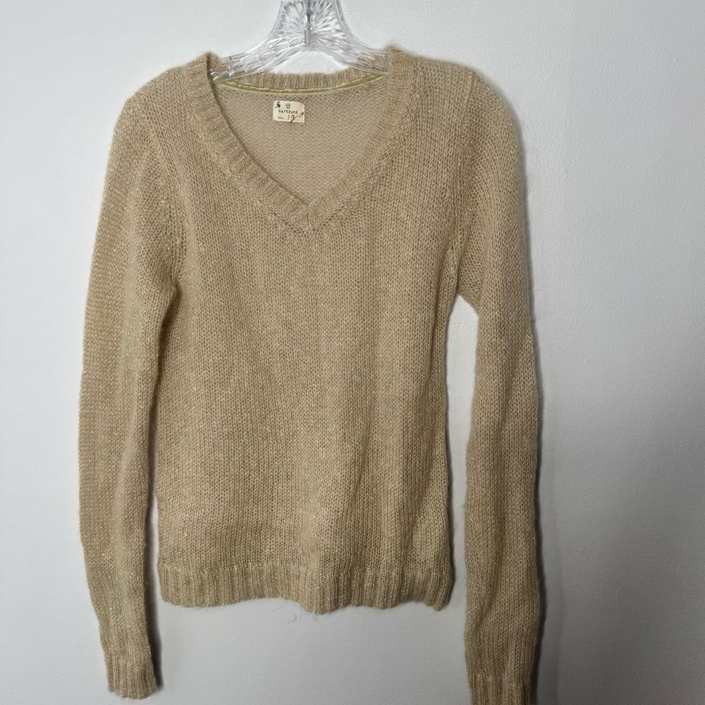 Hartford Women's Cream Sweater mohair blend